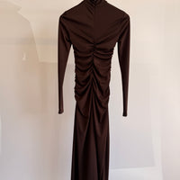 Shirred Maxi Dress - Earth