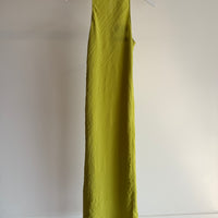 The Crinkled Slip Midi Bias Dress - Pea Pod