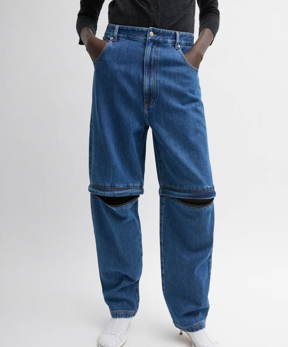 Lars Denim Convertible Zip Jean - Classic Blue