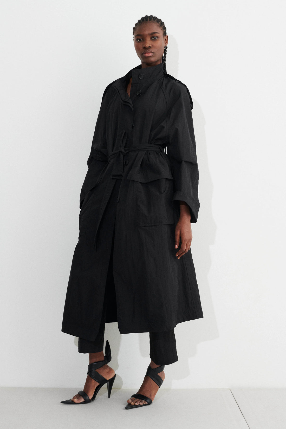 Cada Oversized Trench - Black
