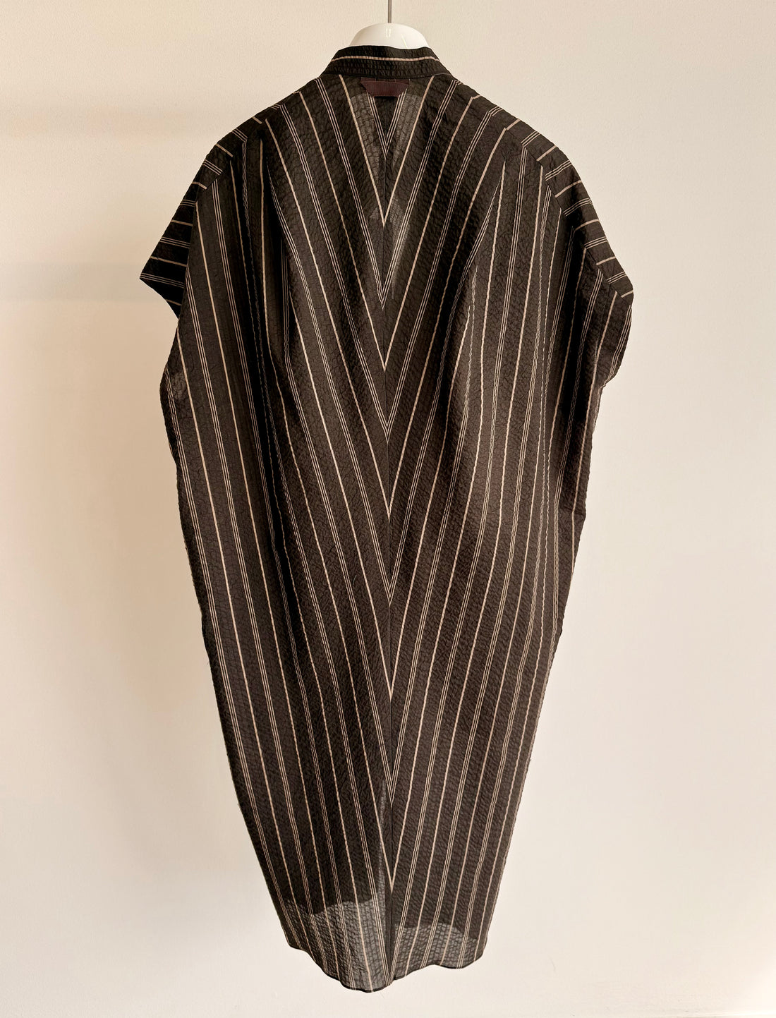 Fin Gaban Dress - Ripple Stripe - Brown/Tan