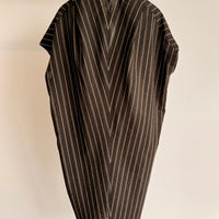 Fin Gaban Dress - Ripple Stripe - Brown/Tan