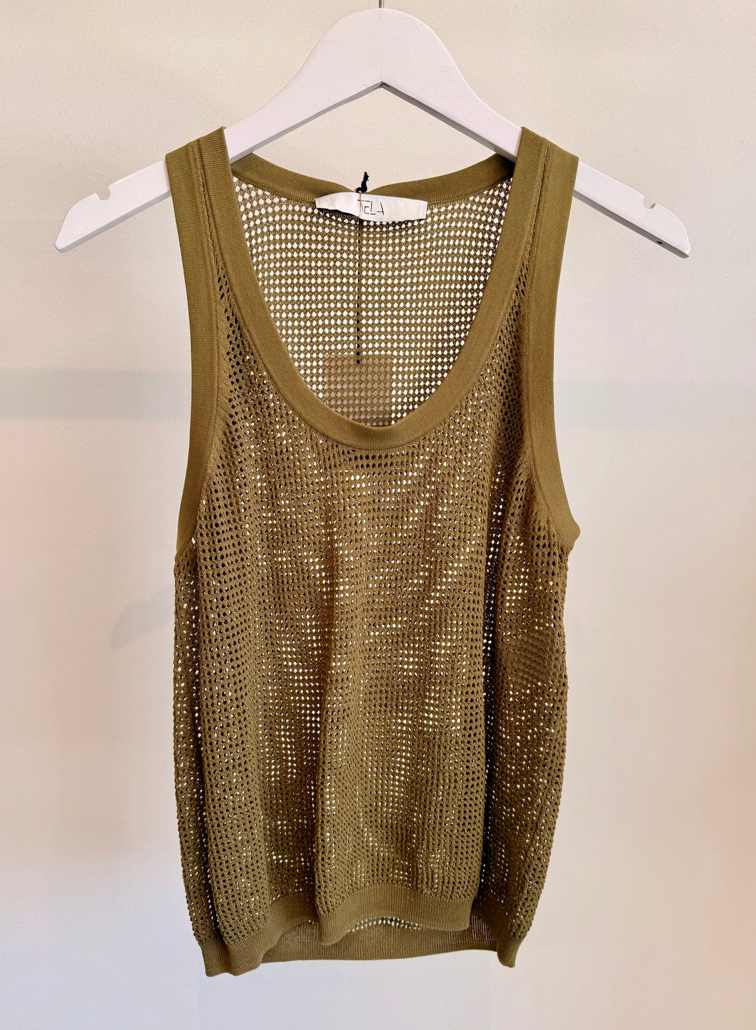 Comby Tank Top - Sage Green