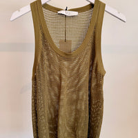 Comby Tank Top - Sage Green