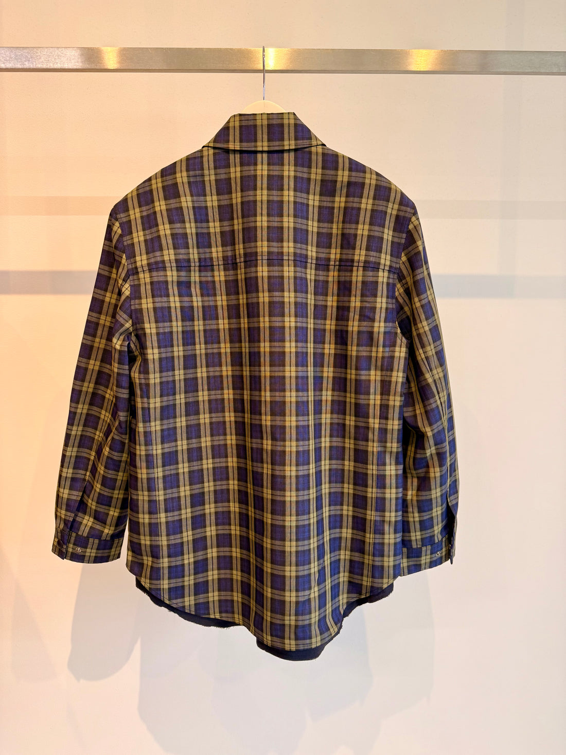 Techy Plaid Easy Shirt Jacket - Blue multi