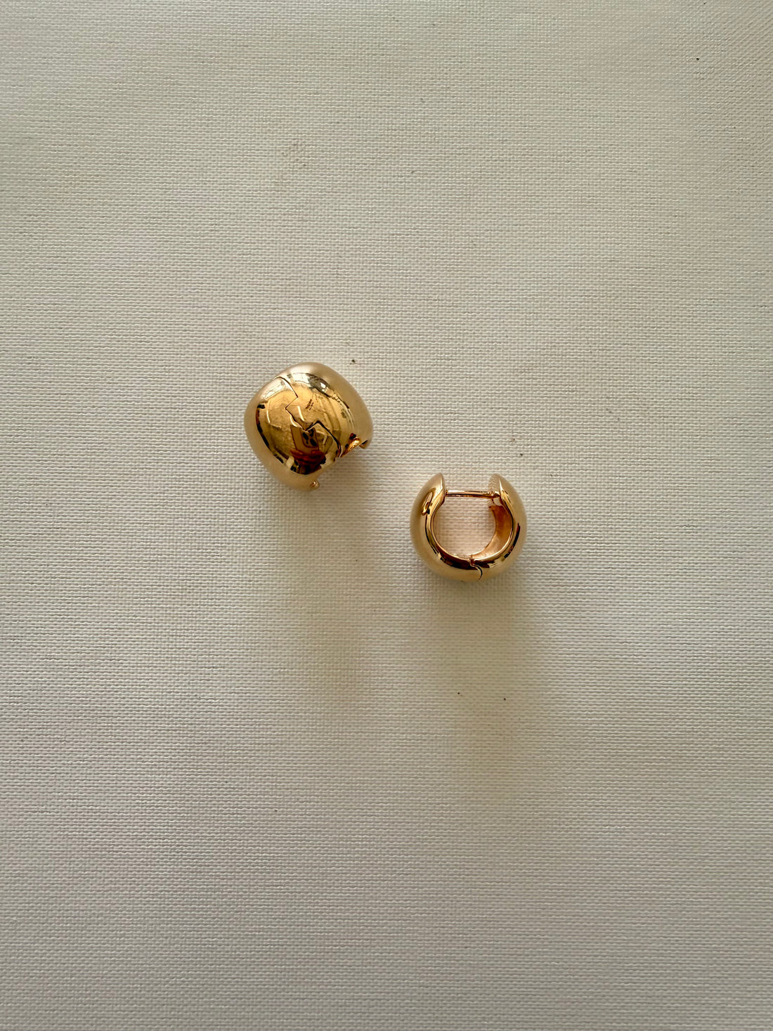 Large Cigar Band Hoop - Gold