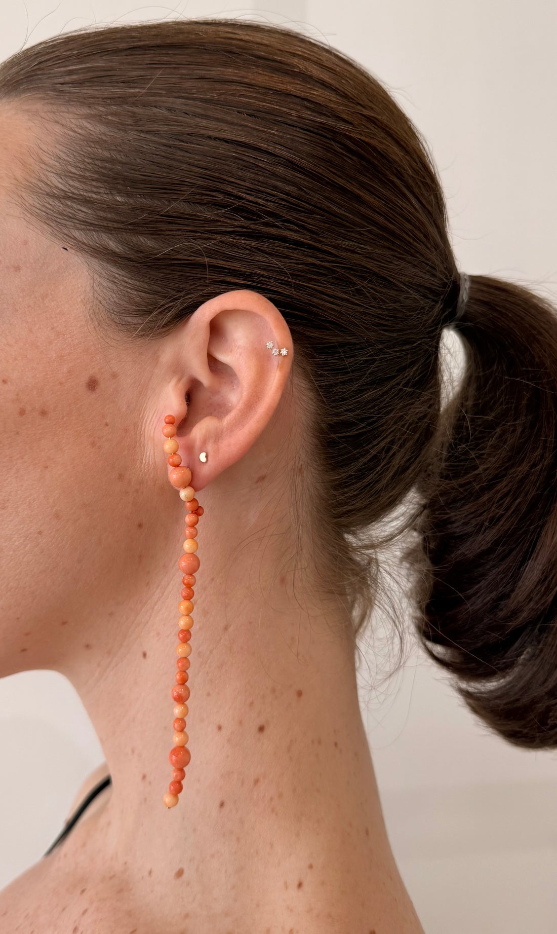Coral Arch Earring Long