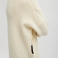 Soft Lambswool Sweater with Cut Out Detail - Ivory