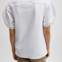 Luxe Pique Polo Shirt - White