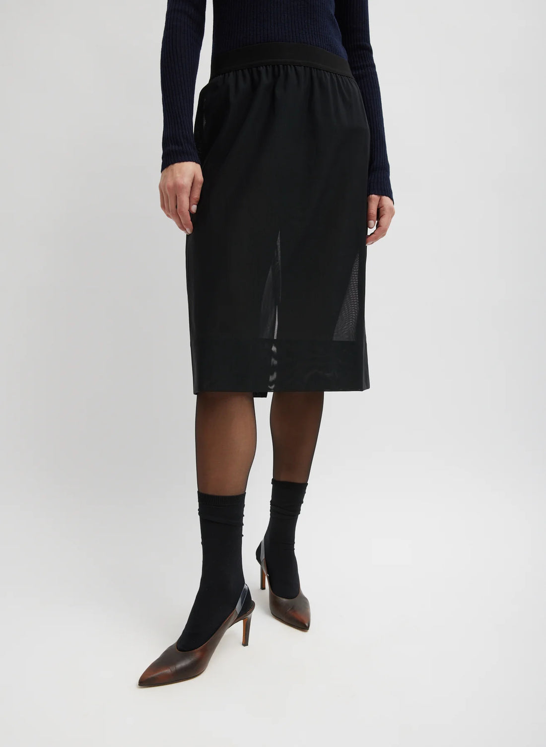 Power Mesh Skirt - Black