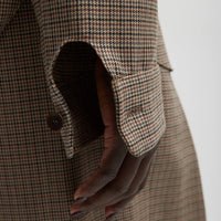 Thomas Menswear Check Detached Shirt - Tan Check