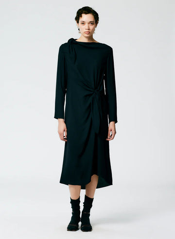 Feather Weight Eco Crepe Benedict Dress