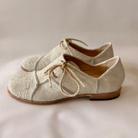 Asymetrical Derby Shoe - Latte