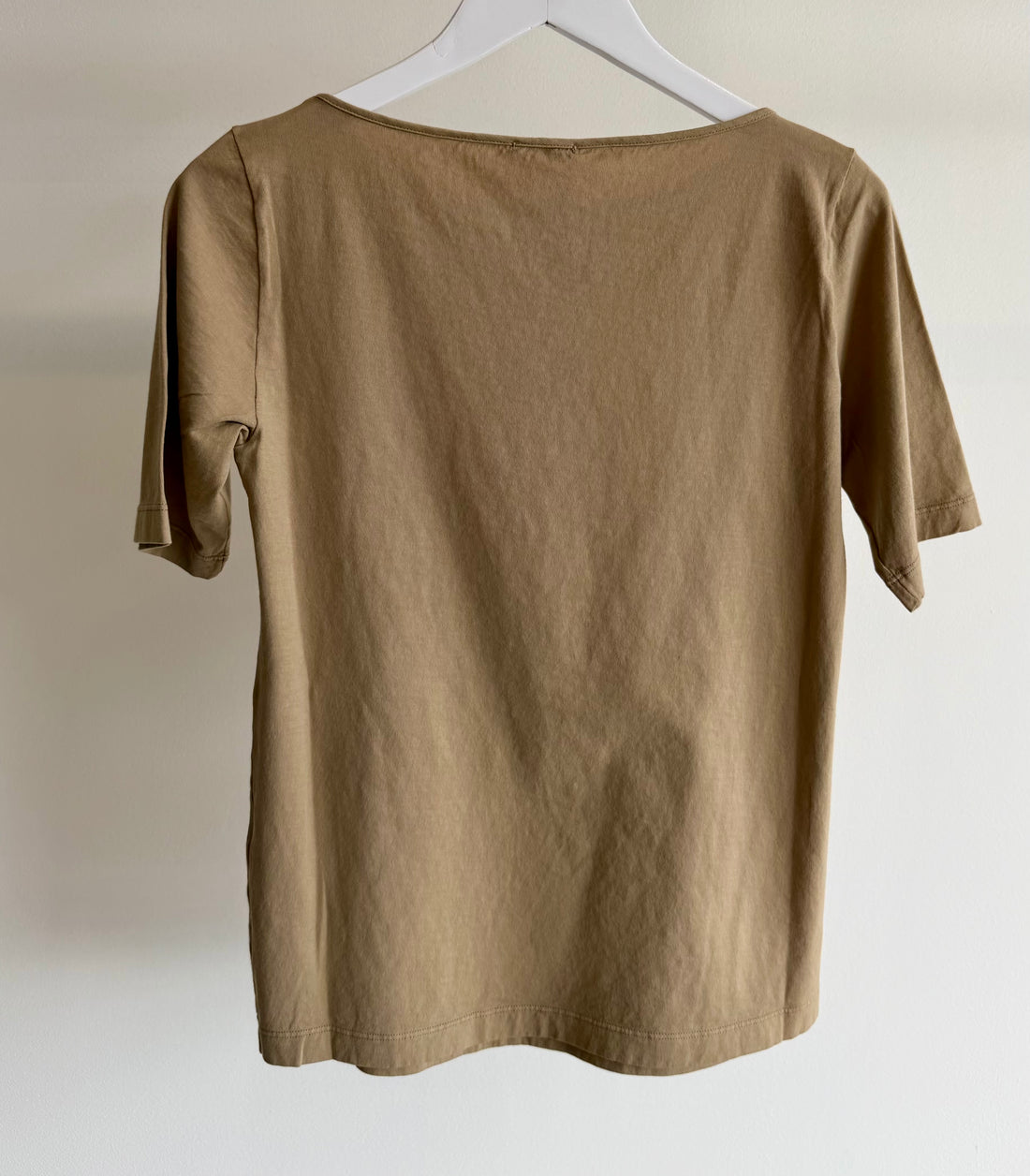 F152 - Ballet Neck Tee - Camel
