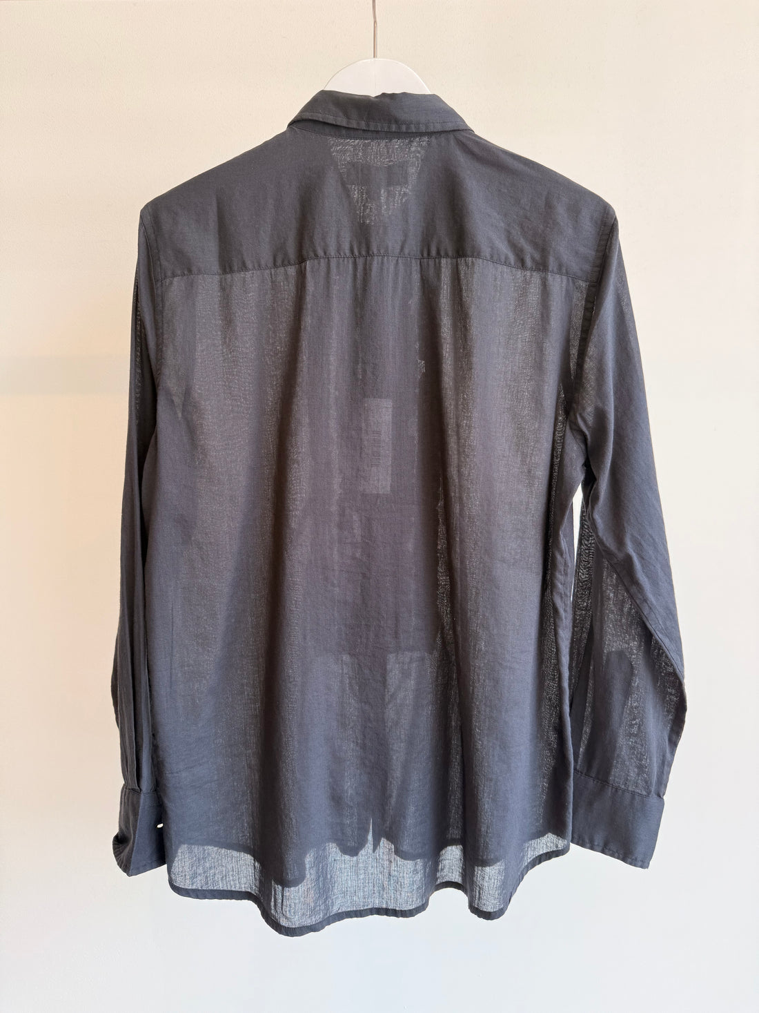 Nathael Ruffle Shirt - Navy