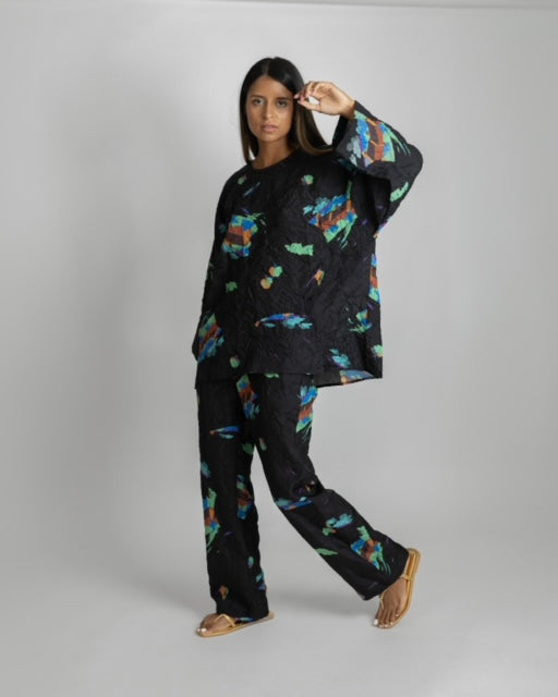 Camiza Top -Black Multi