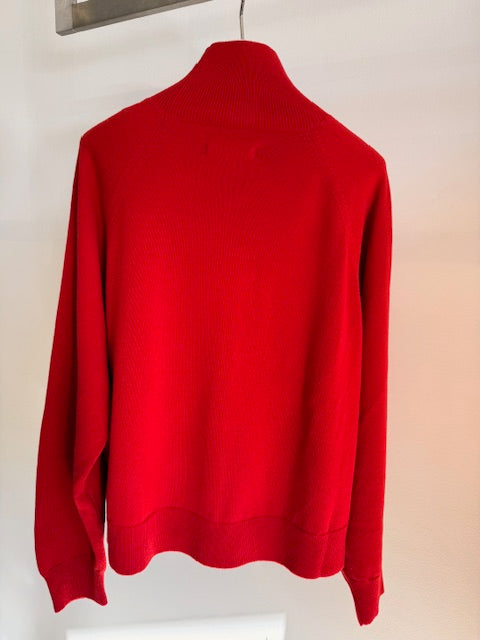 Buttoned Sweater - Red