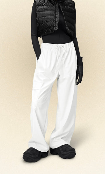 Cargo Rain Pant - White