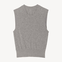 May Sweater Tank - Light Grey Melange