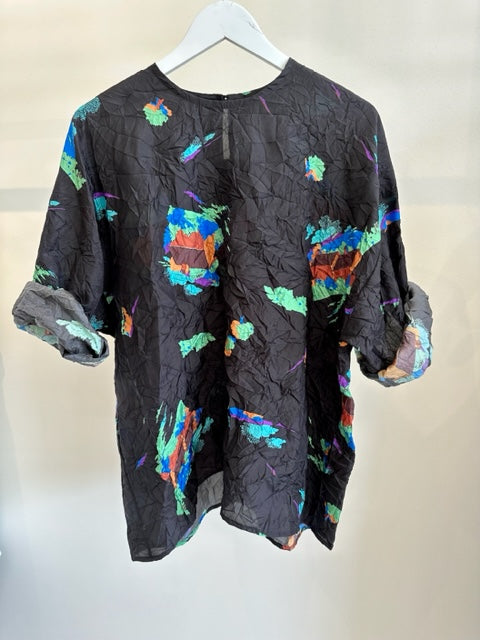 Camiza Top -Black Multi