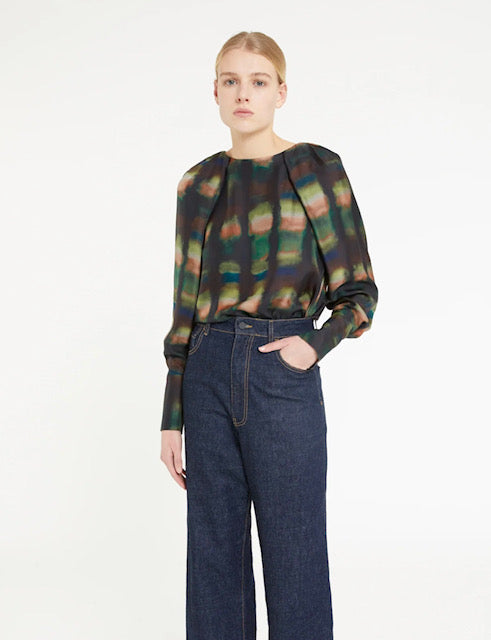 Ricco Blouse - Blurred Floral