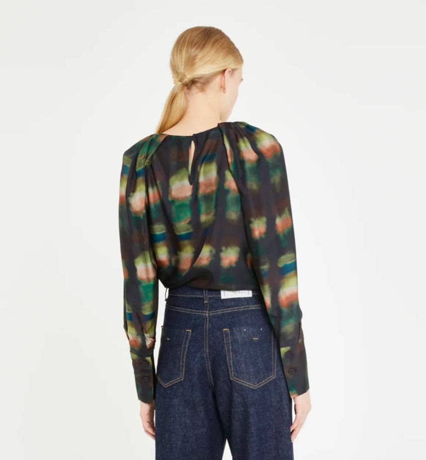 Ricco Blouse - Blurred Floral