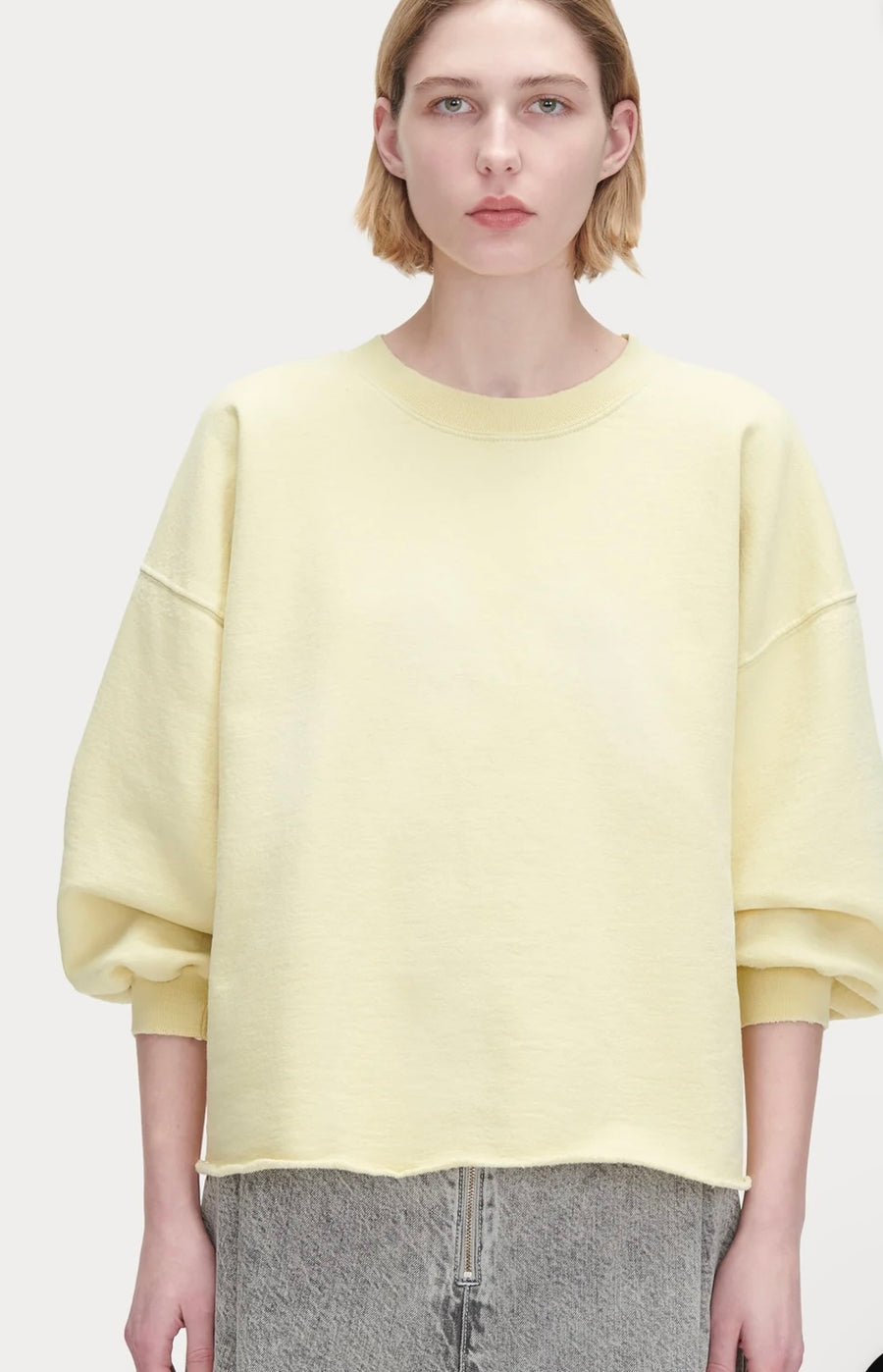 Fond Sweatshirt - Pale Yellow