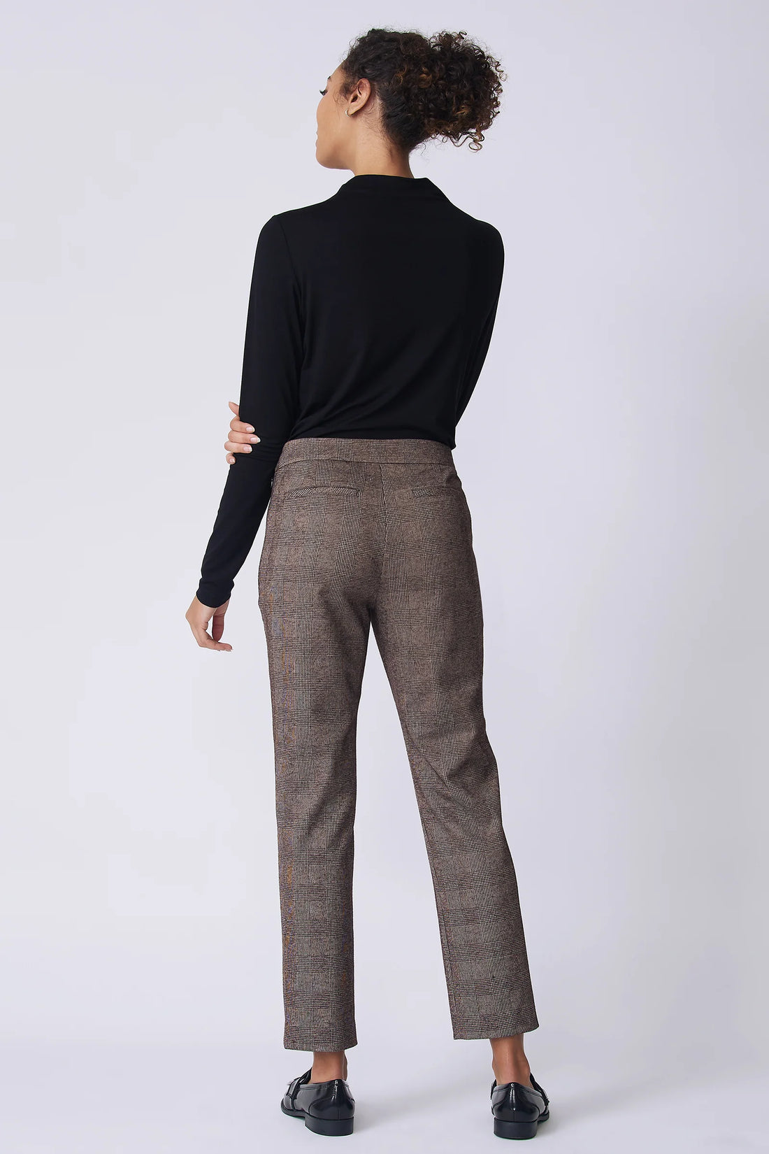 Madison Pant - Brown Plaid