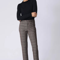 Madison Pant - Brown Plaid