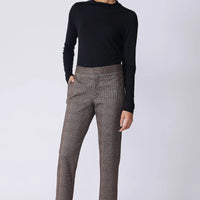 Madison Pant - Brown Plaid