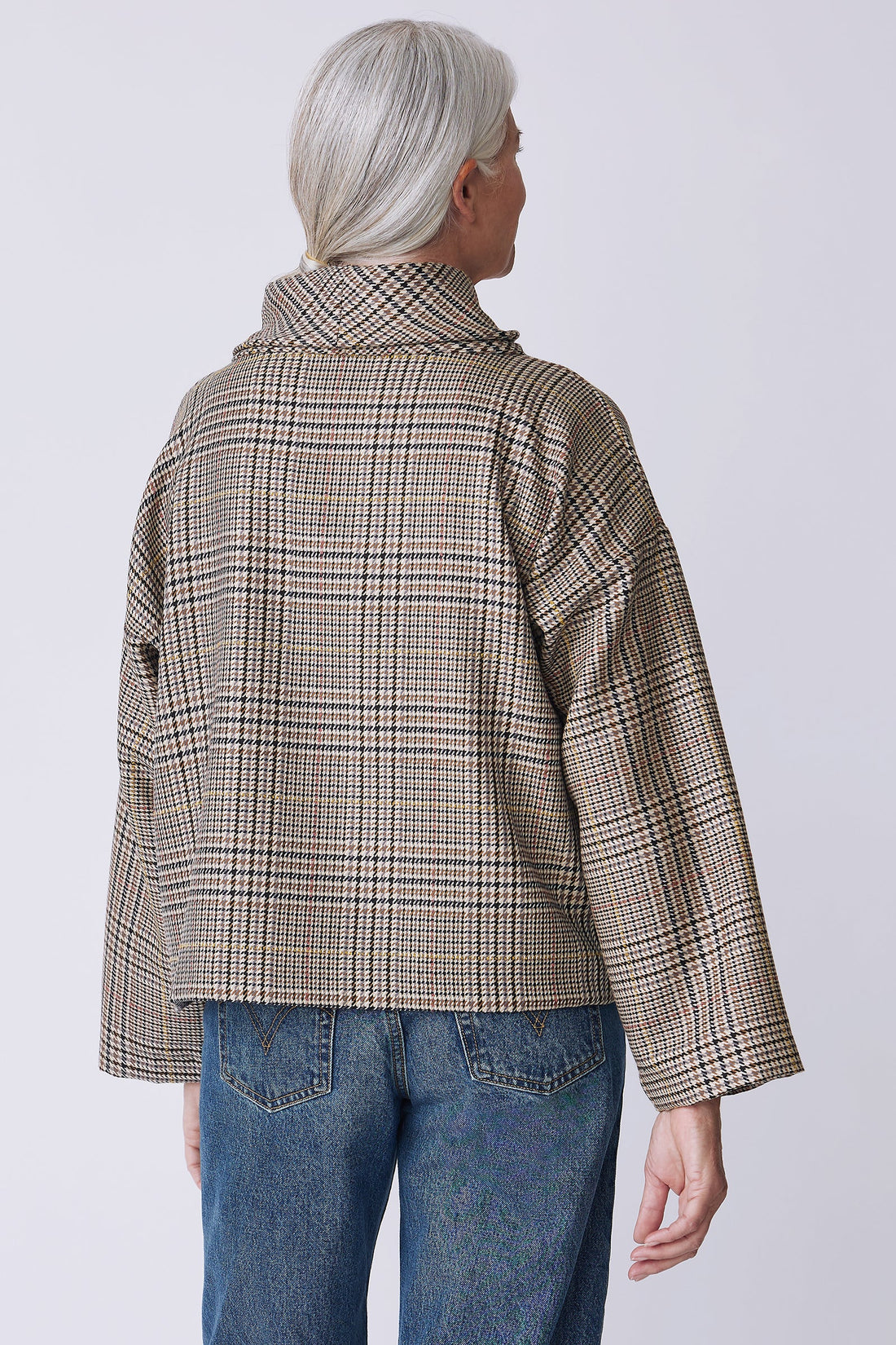 Polina Bias Pullover - Plaid