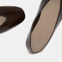 Luna Slipper Chocolate Patent Leather