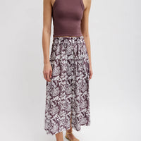 Recycled Nylon Batik Full Skirt - Cinnamon (Copy)
