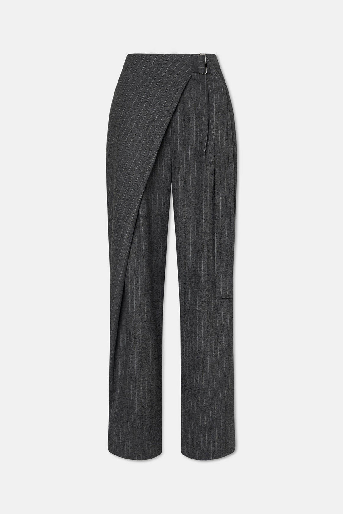 Wrap Pants - Dark Grey Pinstripe