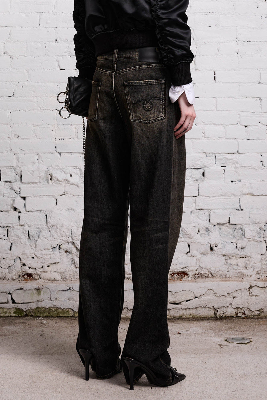 Alice Slim Straight Leg Jean - Abbey Black