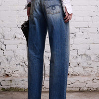 Alice Slim Straight Leg Jean - Amber Blue