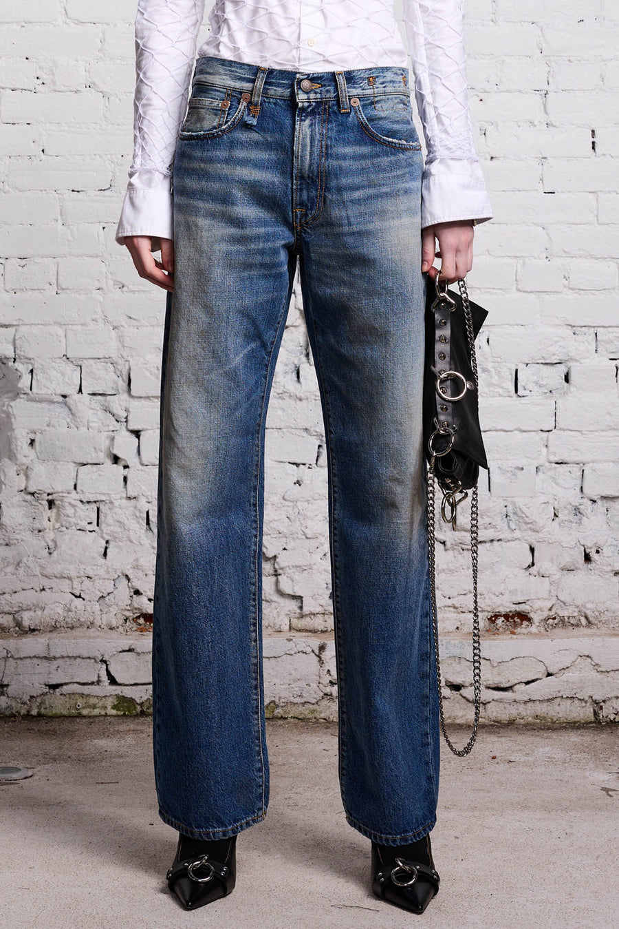 Alice Slim Straight Leg Jean - Amber Blue