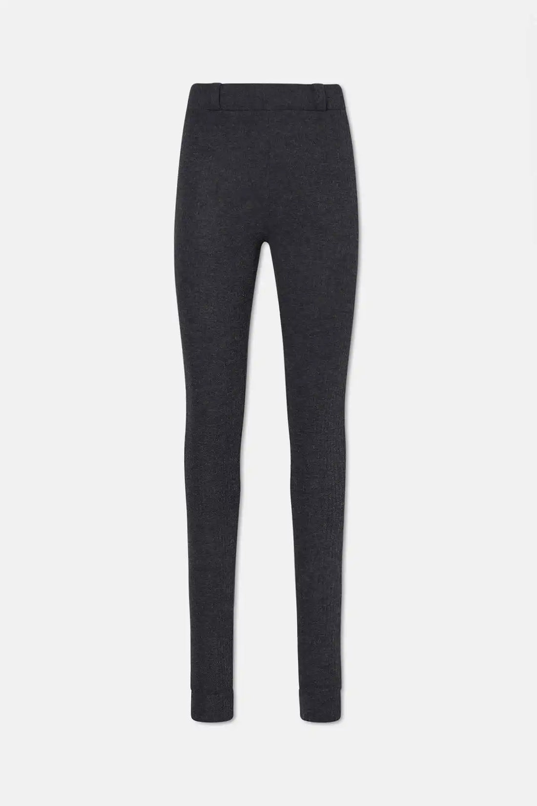 Ribbed Leggings - Dark Grey