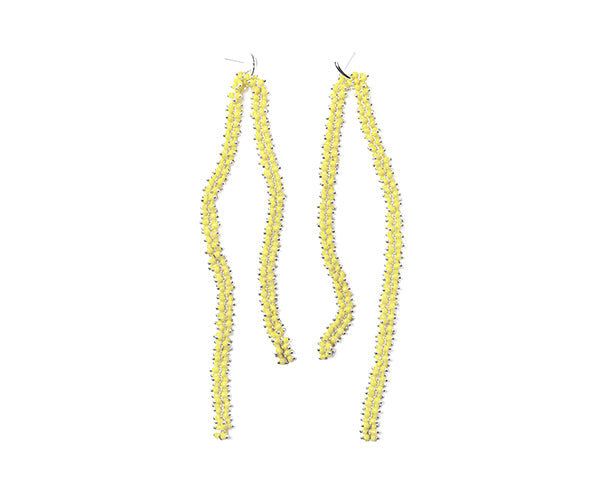 Yellow Chain Earrings