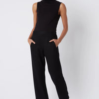 Brit Angle Seam Crop Pant - Midnight