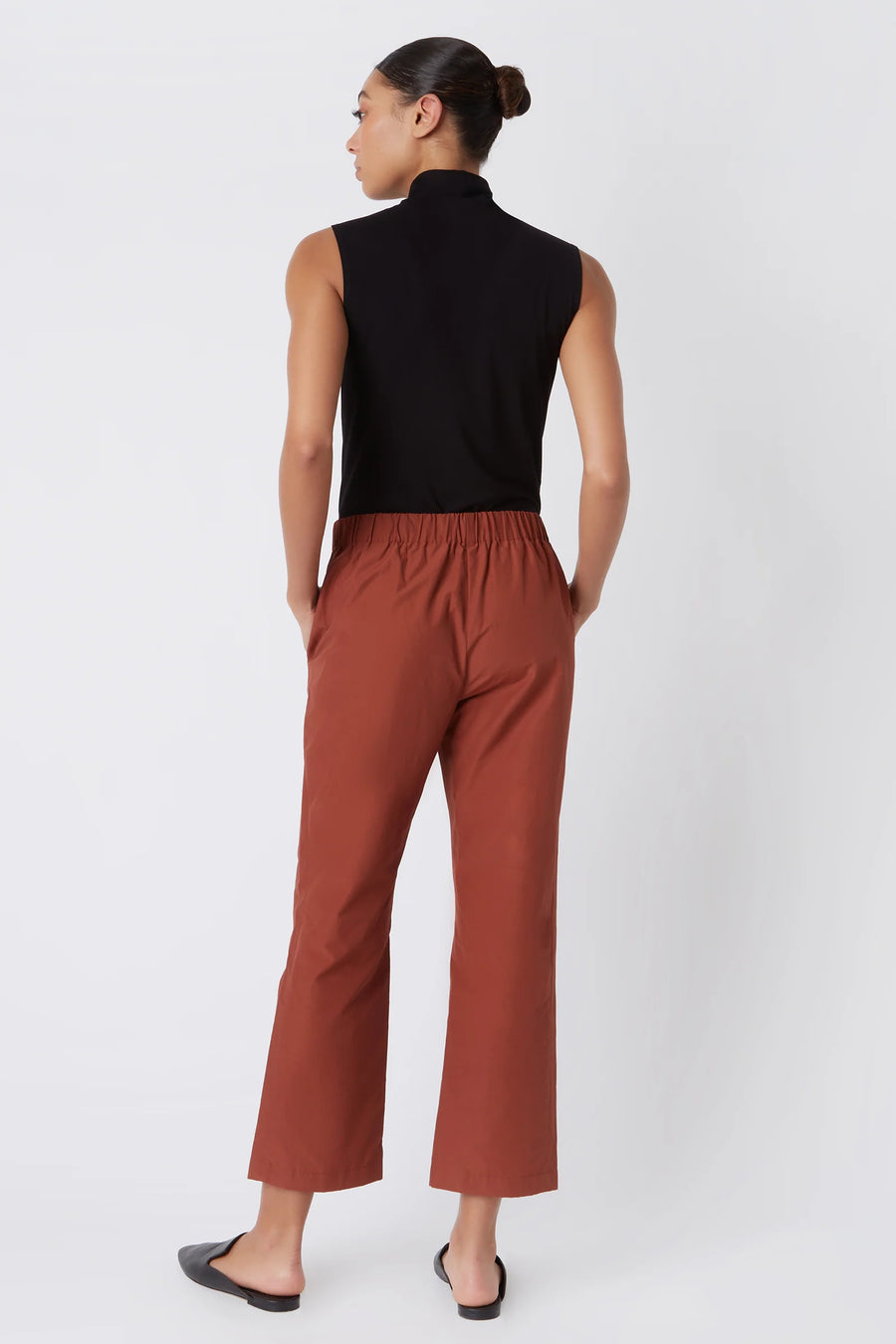 Brit crop Pant - rust -