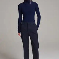 Diamond Boyish Bell Cut Trouser - Navy