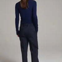 Diamond Boyish Bell Cut Trouser - Navy