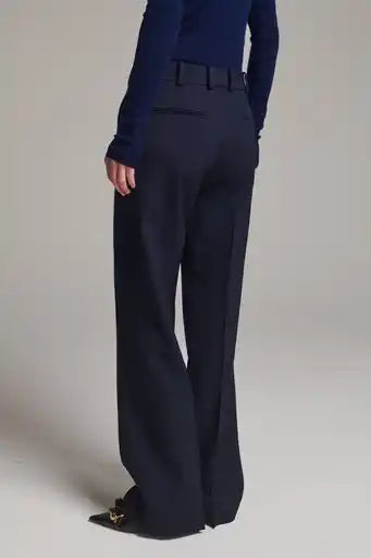 Diamond Boyish Bell Cut Trouser - Navy