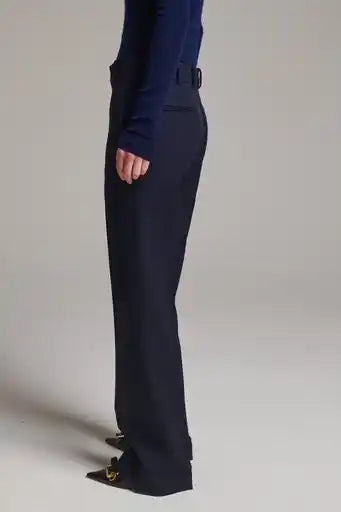 Diamond Boyish Bell Cut Trouser - Navy