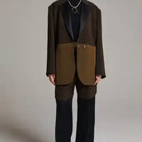 Worship Pants Blazer - Dark Brown