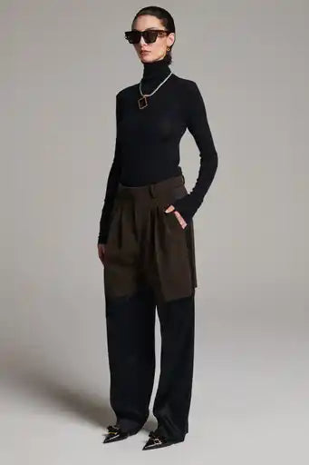 Crag Two Pants Jacket - Dark Brown